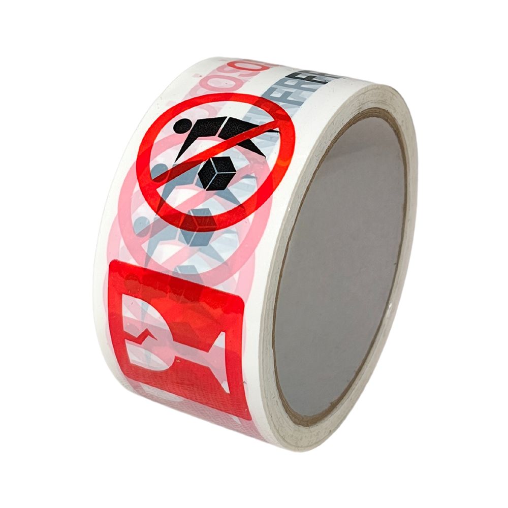 Taśma pakowa z nadrukiem Ostrożnie Szkło 48x50m