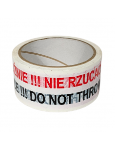 Taśma pakowa z nadrukiem Ostrożnie Szkło 48x50m