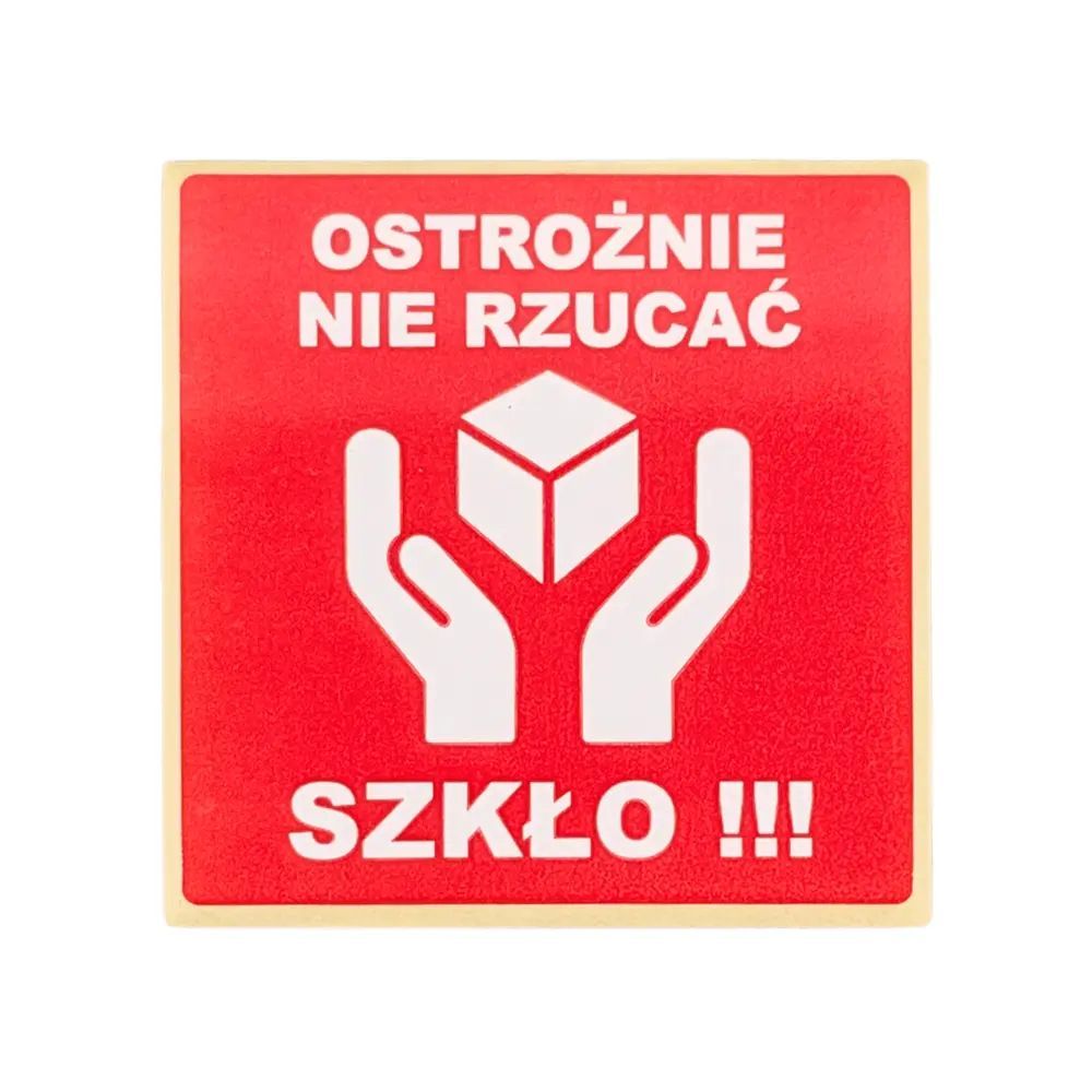Etykiety Ostrożnie Szkło Nie rzucać Rolka 500 szt.
