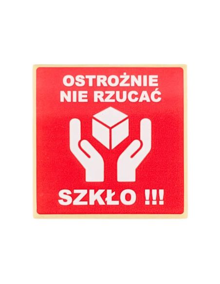 Etykiety Ostrożnie Szkło Nie rzucać Rolka 500 szt.