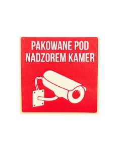 Etykiety Pakowane pod nadzorem kamer Rolka 500 szt. 2