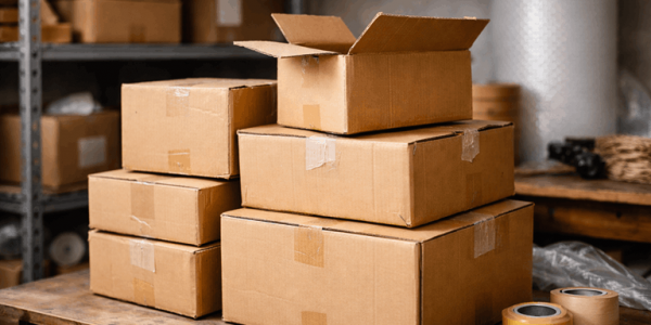 Używane pudełka InPost - kartony używane kurierskie i ich drugie życie