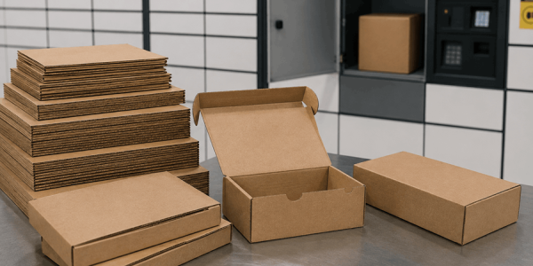 Kartony do paczkomatów w ramach usług logistycznych