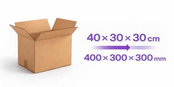 Karton 40x30x30 vs 400x300x300 - czy to to samo i kiedy który wybrać?